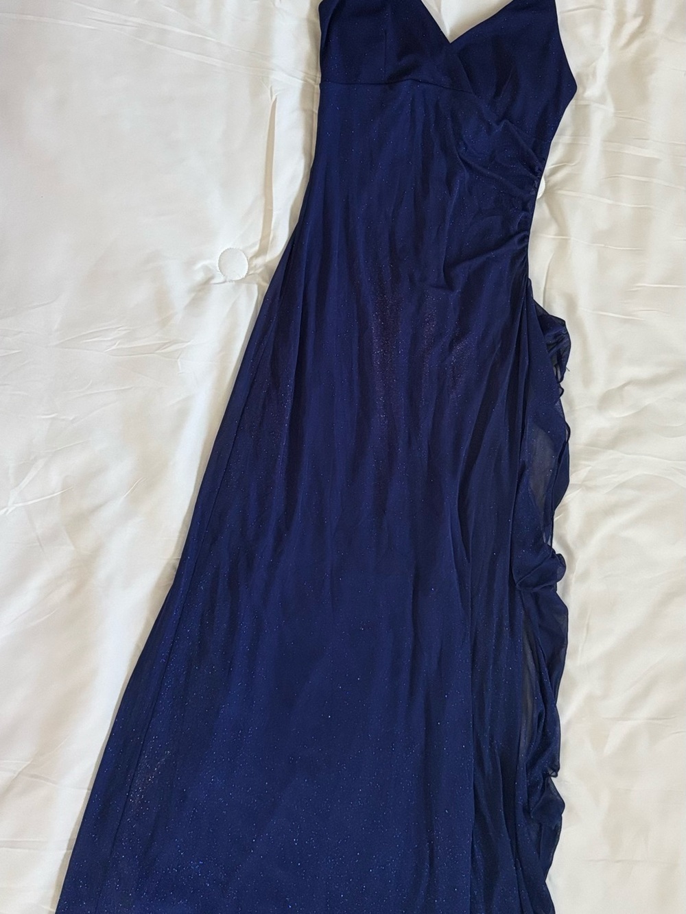 Taboo Midnight Blue Glitter/Sparkly Pullover Style Formal/Prom Dress-M